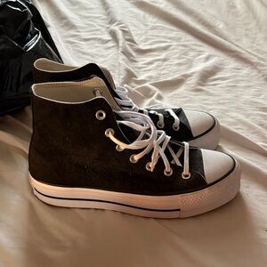 Converse Black and White High-Top Sneakers